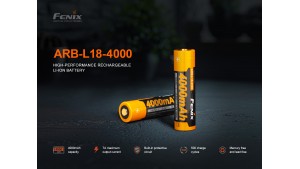 Fenix 18650 - 4000mAh - Acumulator - ARB-L 18-4000 Fenix 18650 - 4000mAh - Acumulator - ARB-L 18-4000